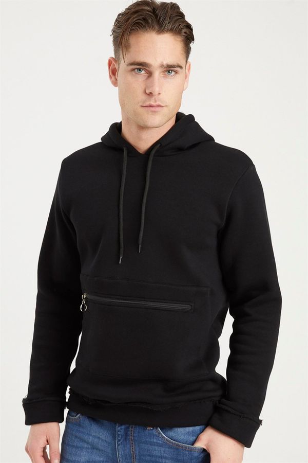 dewberry 1043 DEWBERRY MEN'S SWEATSHIRT-BLACK