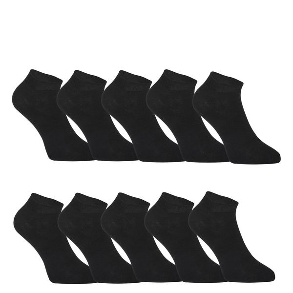 STYX 10PACK Styx low bamboo black socks