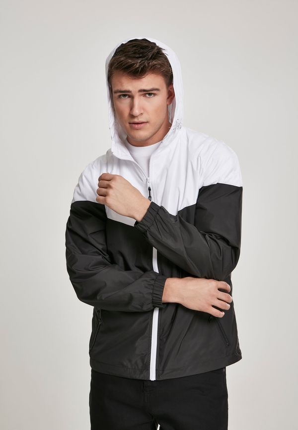 Urban Classics 2-Tone Tech Windrunner wht/blk