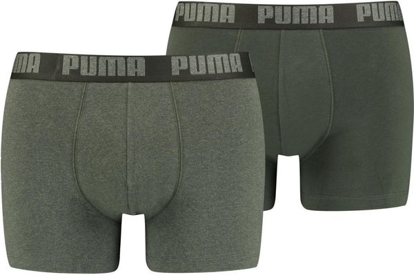 Puma 2PACK Puma Men's Boxer Shorts Green