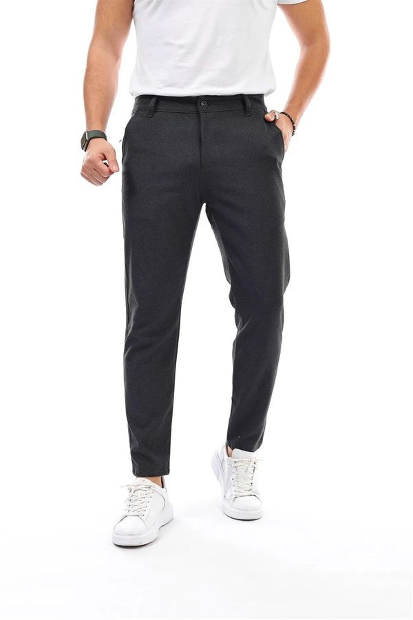 dewberry 34895 Dewberry Ids Lycra Mens Trousers-ANTHRACITE