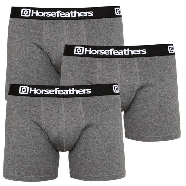 Horsefeathers 3PACK Men's Boxers Horsefeathers Dynasty heather anthracite