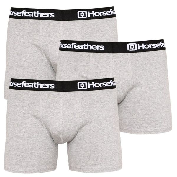 Horsefeathers 3PACK Mens Boxers Horsefeathers Dynasty Heather Gray