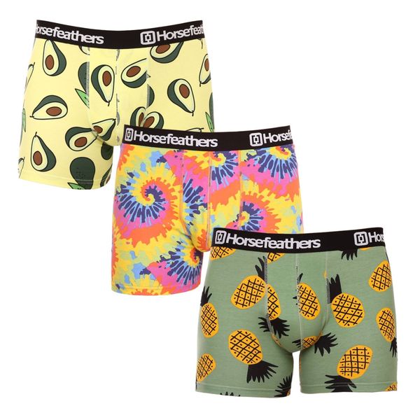 Horsefeathers 3PACK Men's Boxers Horsefeathers Sidney