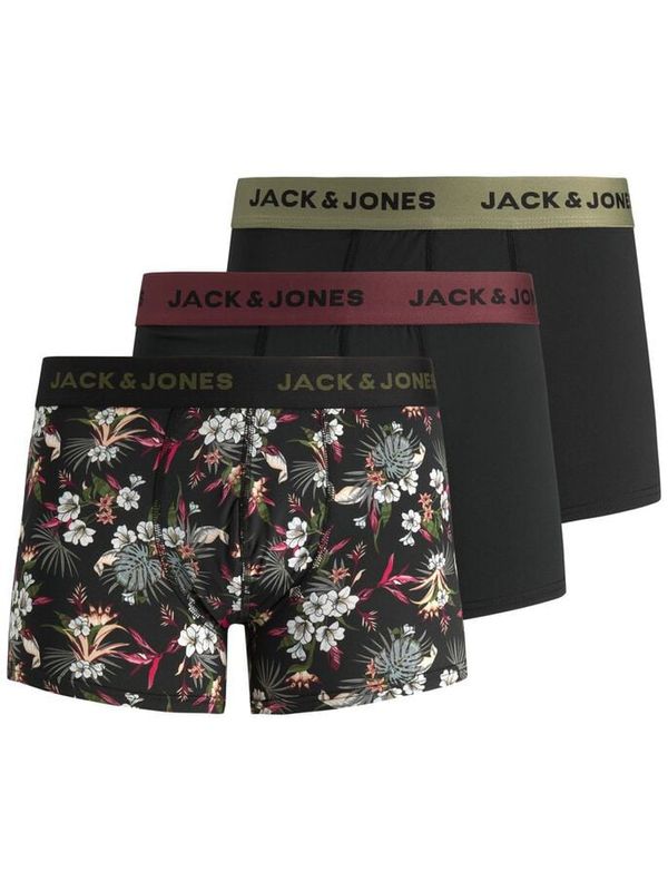 Jack & Jones 3PACK men's boxers Jack and Jones multicolored (12194284 - black)