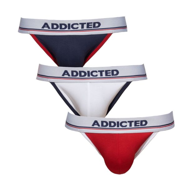 Addicted 3PACK Men's Jocks Addicted Multicolor