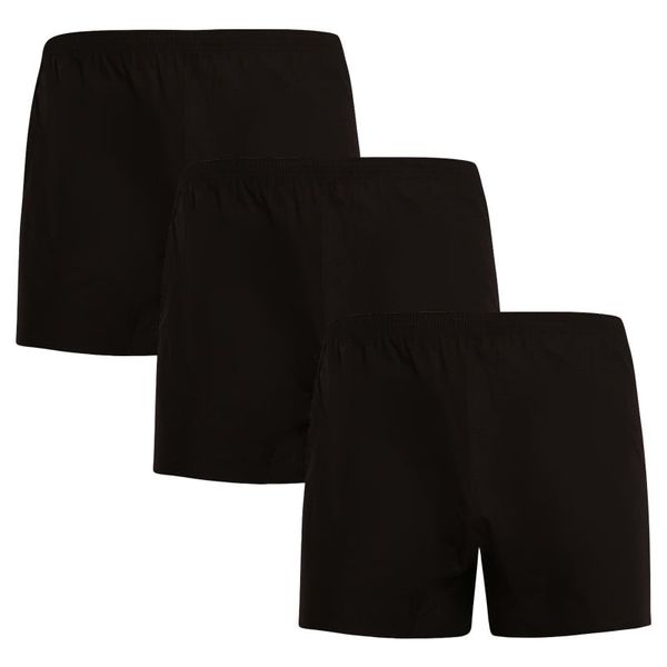 Nedeto 3PACK Men's Shorts Nedeto black