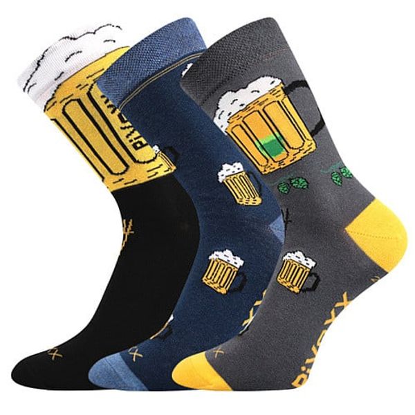 Voxx 3PACK men's socks VoXX multicolored