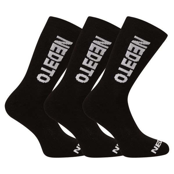 Nedeto 3PACK socks Nedeto high black