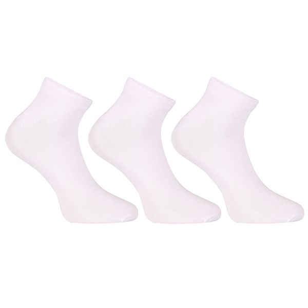 Nedeto 3PACK Socks Nedeto Low Bamboo White