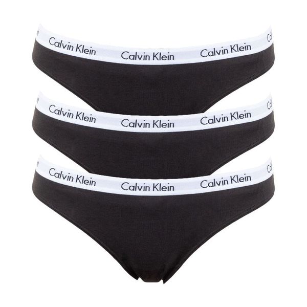 Calvin Klein 3PACK Women's Panties Calvin Klein black