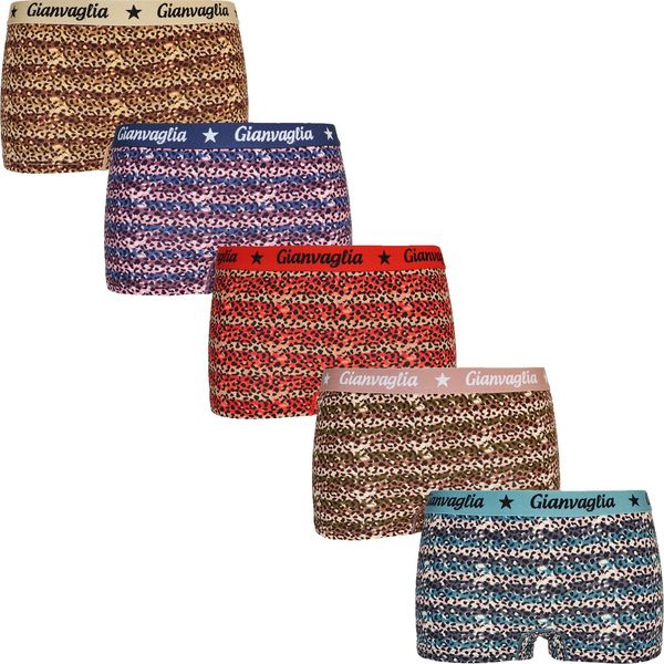Gianvaglia 5PACK girls' panties with leg loop boxers Gianvaglia multicolored