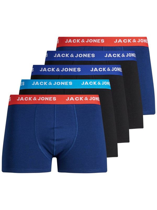 Jack & Jones 5PACK Men's Jack and Jones Boxer Shorts Multicolored