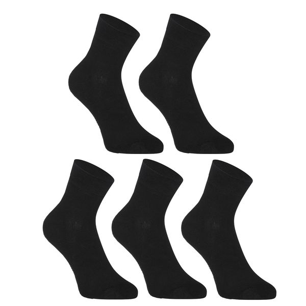 STYX 5PACK Styx ankle bamboo black socks