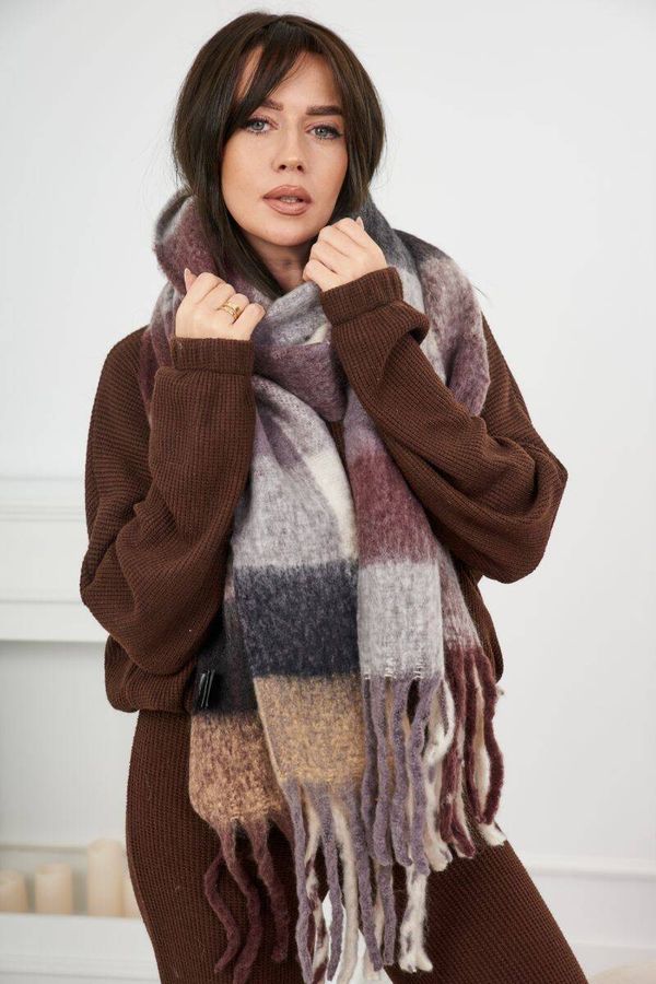 Kesi 6060 Women's scarf brown + grey