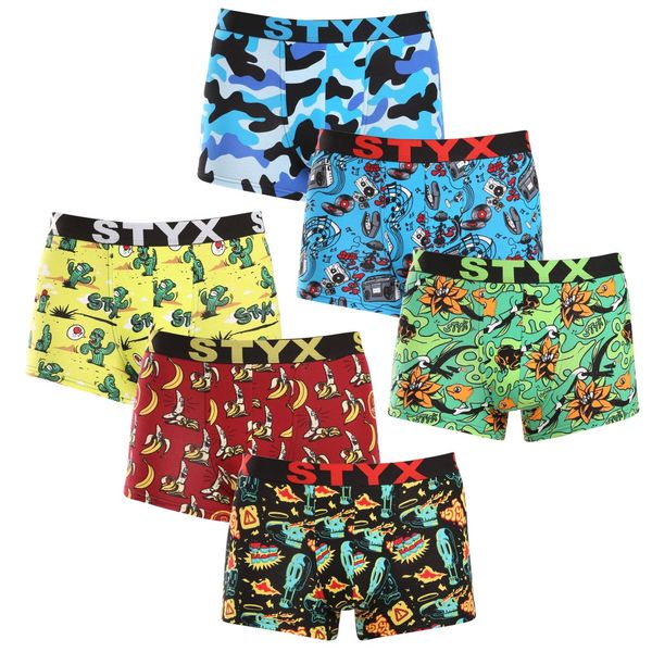 STYX 6PACK men's boxers Styx art sports rubber multicolored