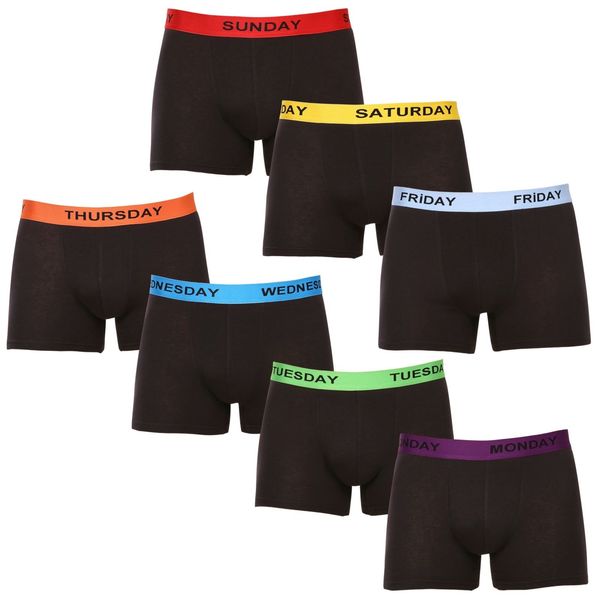 Nedeto 7PACK men's boxers Nedeto black