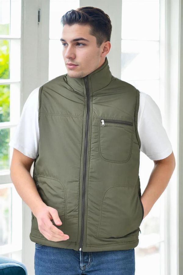 dewberry 84478 Dewberry Classic Mens Vest-Khaki