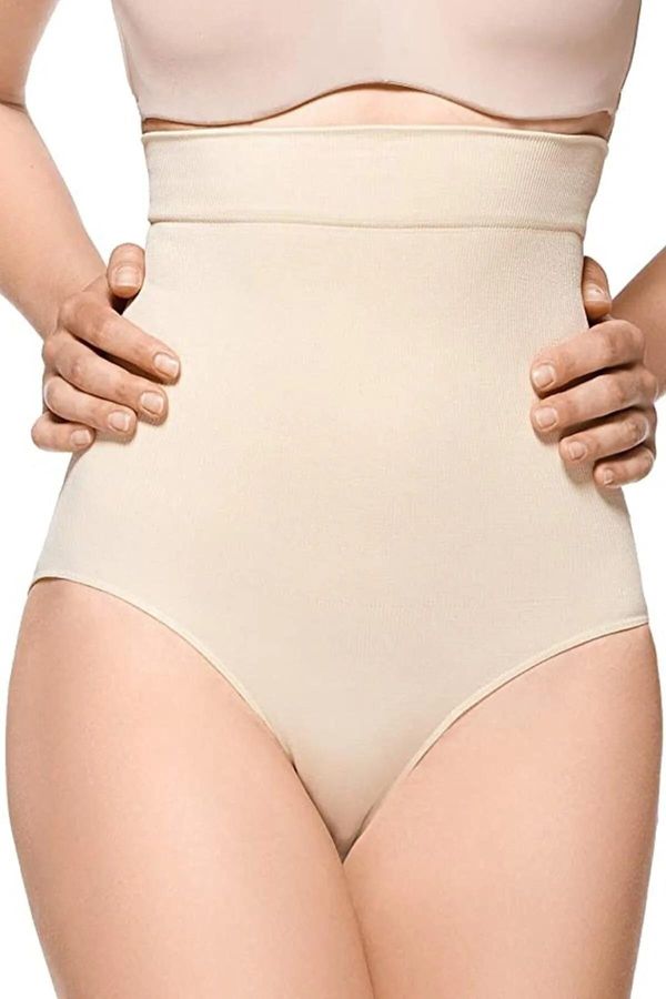 dewberry 89294 Dewberry Shaper Panty Slip Corset Skin Color-SKIN COLOR