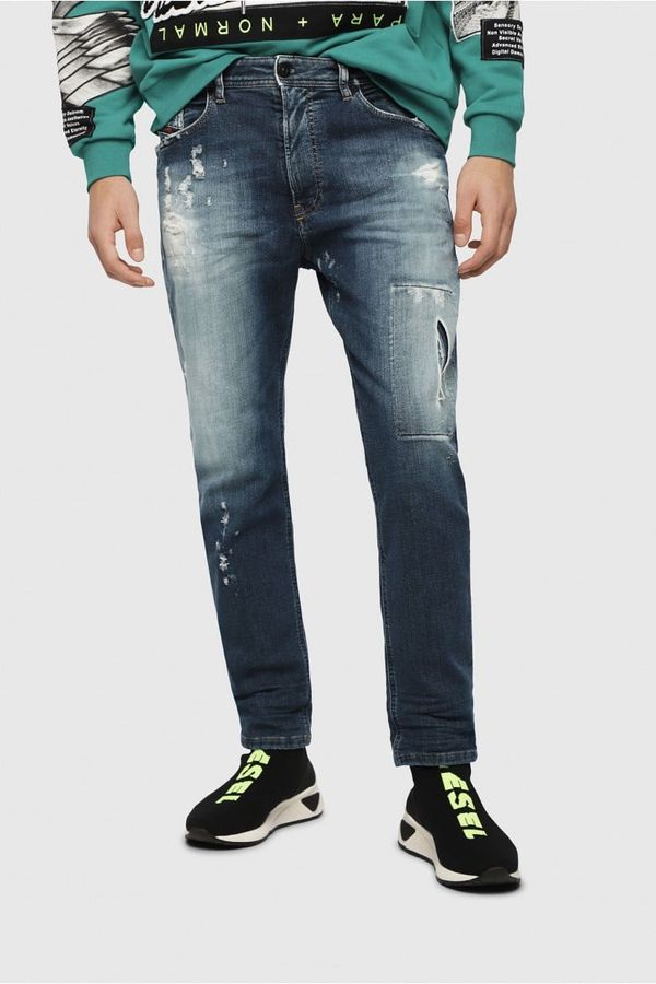 Diesel 9011 DIESEL S.P.A.,BREGANZE  Jeans- Diesel NARROTT Sweat jeans blue