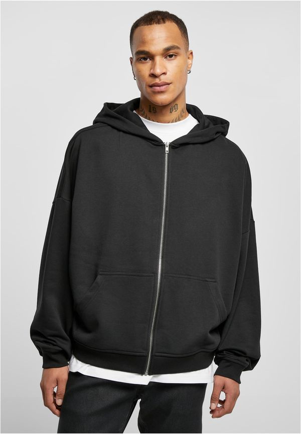 Urban Classics 90s zip-up sweatshirt black