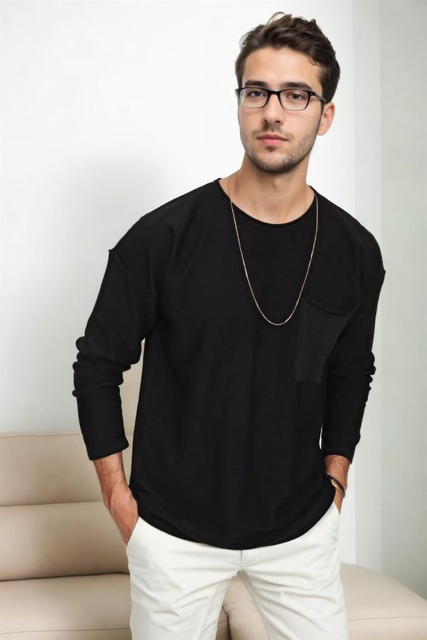 dewberry 91626 Dewberry Knitwear Mens Sweater-BLACK