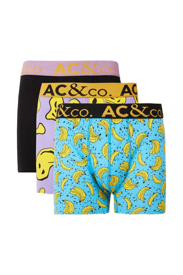AC&Co / Altınyıldız Classics AC&Co / Altınyıldız Classics 3-Pack Men's Mixed Cotton Stretchy Patterned Boxer