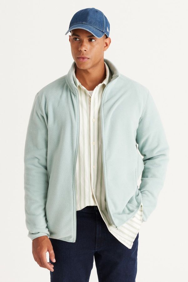 AC&Co / Altınyıldız Classics AC&Co / Altınyıldız Classics Men's Cagla Anti-pilling Anti-Pilling Standard Fit High Bato Collar Sweatshirt Fleece Jacket