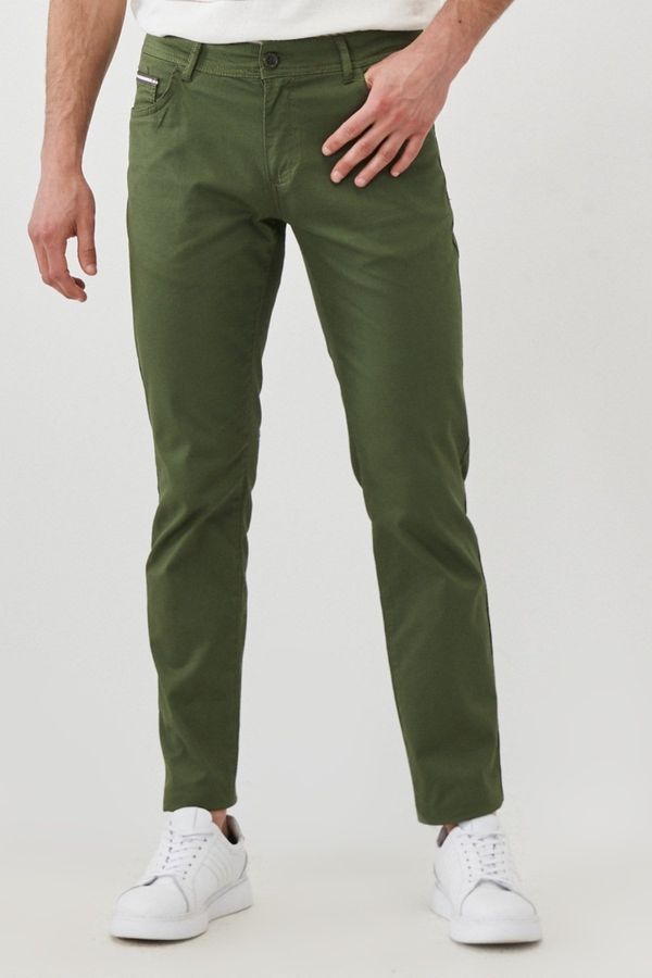 AC&Co / Altınyıldız Classics AC&Co / Altınyıldız Classics Men's Khaki Slim Fit Slim Fit 5 Pocket Flexible Chino Pants