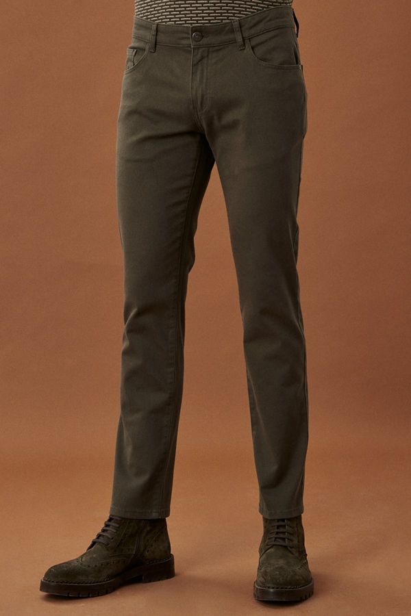 AC&Co / Altınyıldız Classics AC&Co / Altınyıldız Classics Men's Khaki Slim Fit Slim Fit Cotton Flexible Chino Trousers.
