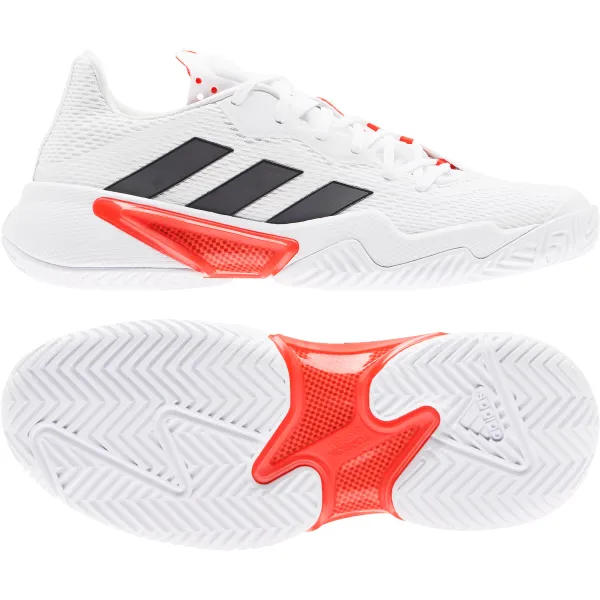 Adidas adidas Barricade W White/Black/Red Women's Tennis Shoes EUR 40 2/3