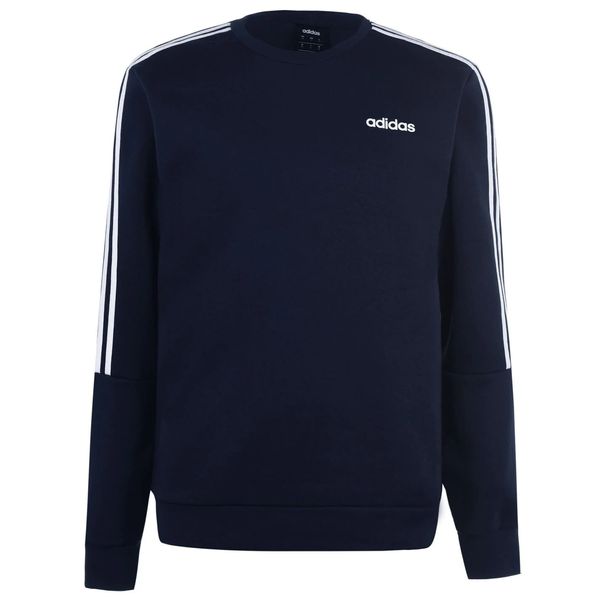 Adidas Adidas Mens Crew 3-Stripes Pullover Sweatshirt