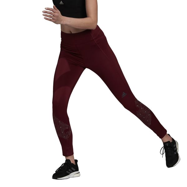 Adidas adidas Women's Leggings Own The Run Radically Reflective 7/8 Tights Shadow Red