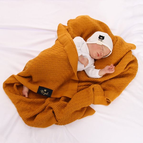 AGBO AGBO Bamboo-Cotton baby blanket honey Pony