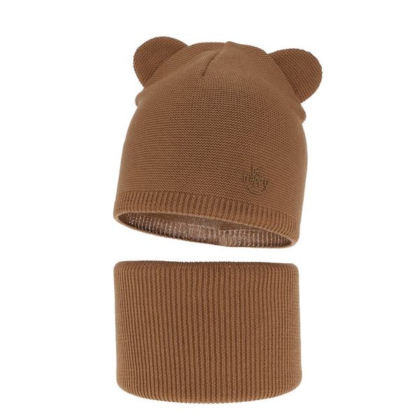 AGBO AGBO Children's autumn/ spring set: hat and tube scarf camel Ludvic