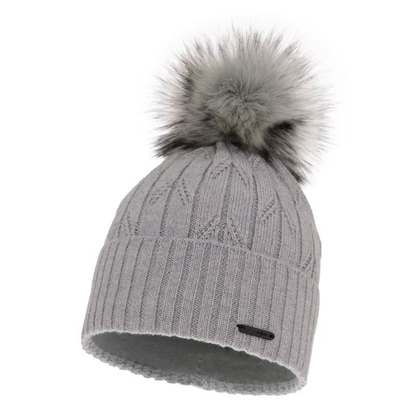 AGBO AGBO Woman's winter hat in grey merino wool Talaria