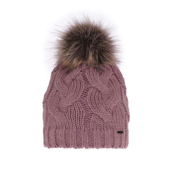 AGBO AGBO Woman's winter hat pink Terri with pompom