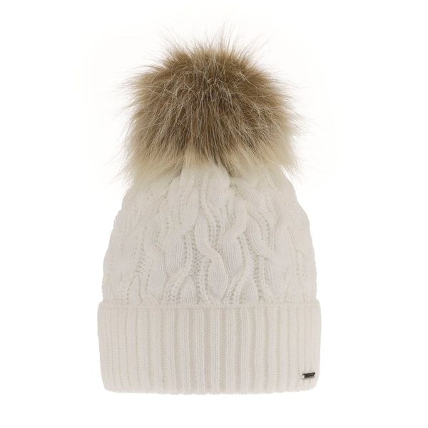 AGBO AGBO Woman's winter hat white Deva with pompom