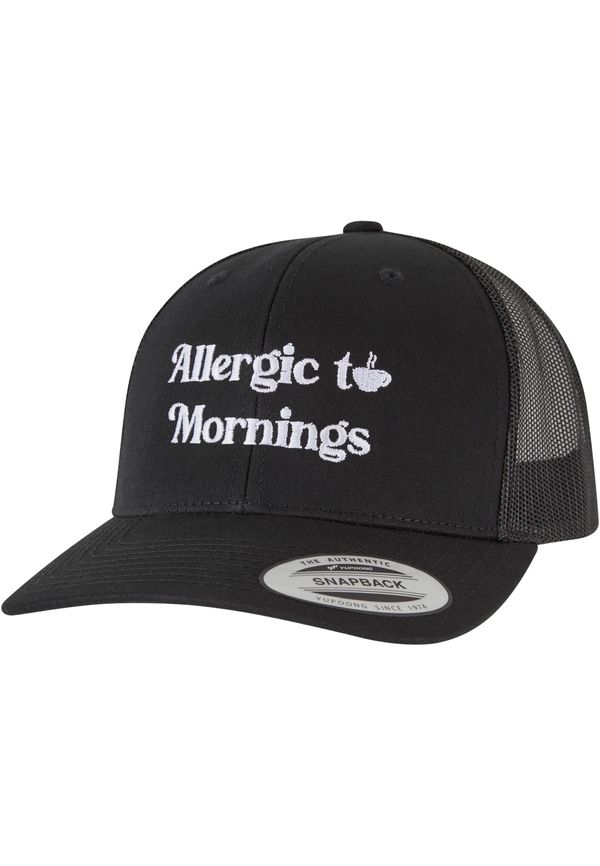 Mister Tee Alergic To Mornings Retro Trucker Cap Black