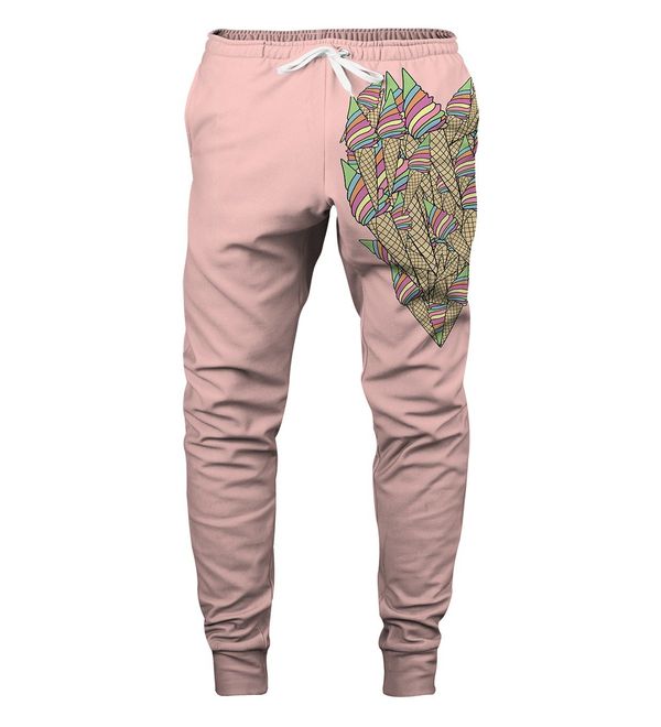 Aloha From Deer Aloha From Deer Unisex's Ice-Cream Heart Sweatpants SWPN-PC AFD081