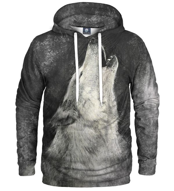 Aloha From Deer Aloha From Deer Unisex's White Wolf Hoodie H-K AFD200