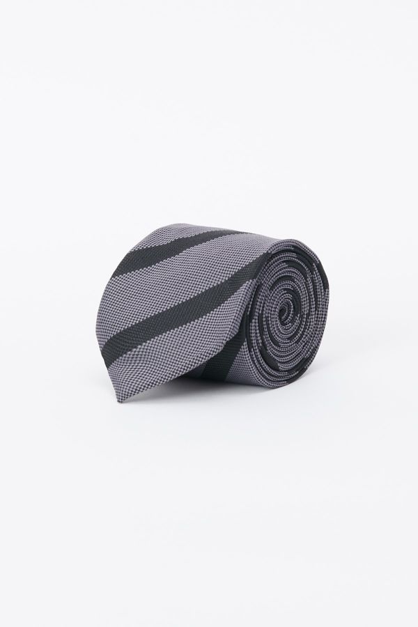 ALTINYILDIZ CLASSICS ALTINYILDIZ CLASSICS Men's Black-anthracite Patterned Tie