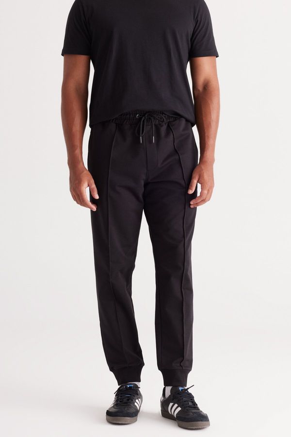 ALTINYILDIZ CLASSICS ALTINYILDIZ CLASSICS Men's Black Standard Fit Regular Fit Cotton Sweatpants