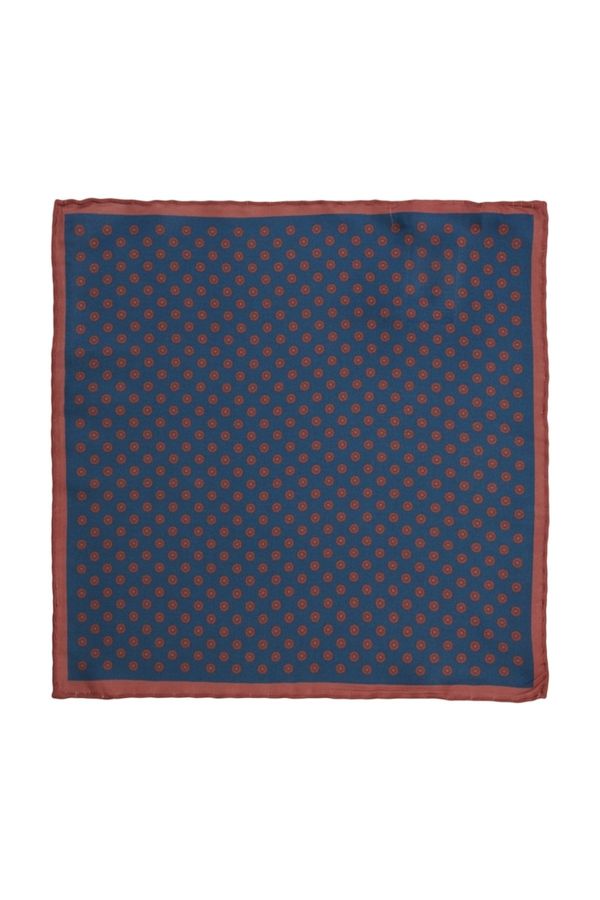 ALTINYILDIZ CLASSICS ALTINYILDIZ CLASSICS Men's Navy Blue-Burgundy Patterned Navy Blue- Claret Red Classic Handkerchief