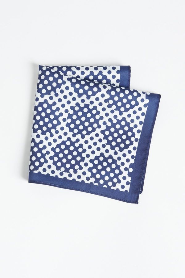 ALTINYILDIZ CLASSICS ALTINYILDIZ CLASSICS Men's Navy Blue-White Patterned Handkerchief