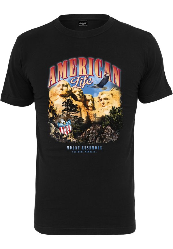 MT Men American Life Mount Roushmore Black T-Shirt