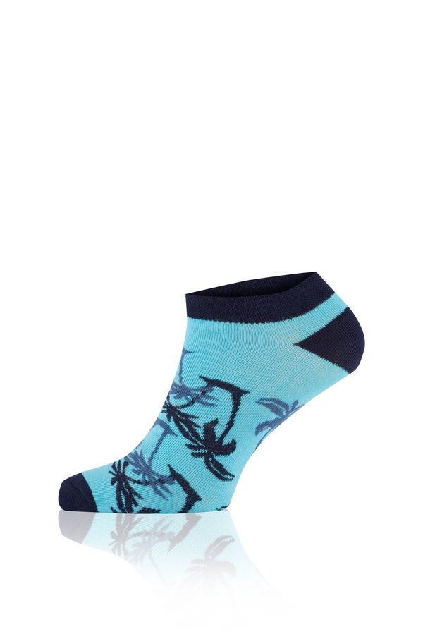 Italian Fashion Ankle socks PALEROS - navy blue/turquoise