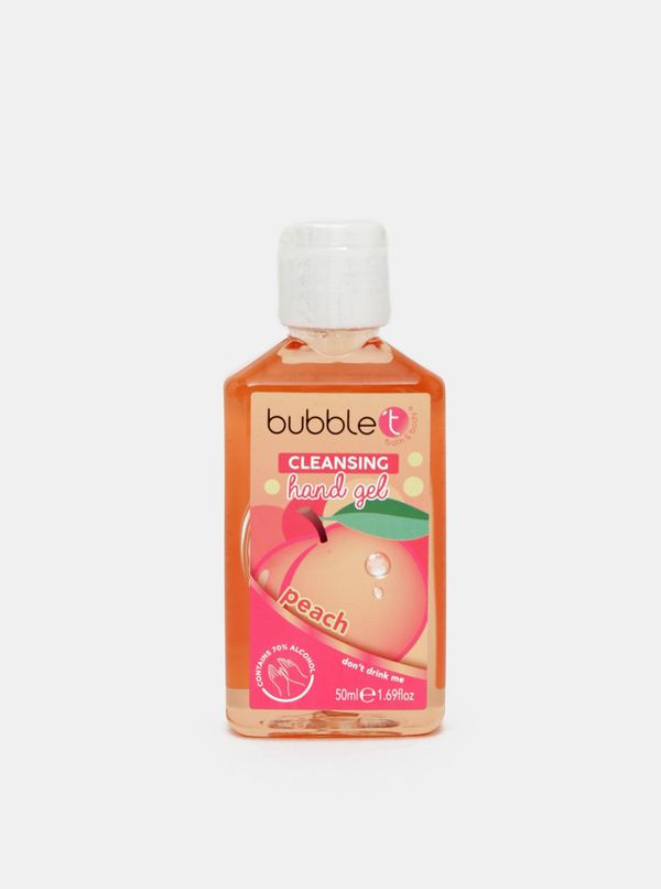 Bubble T Cosmetics Antibacterial hand gel (70% alcohol) Bubble T Cosmetics Peach 50 ml