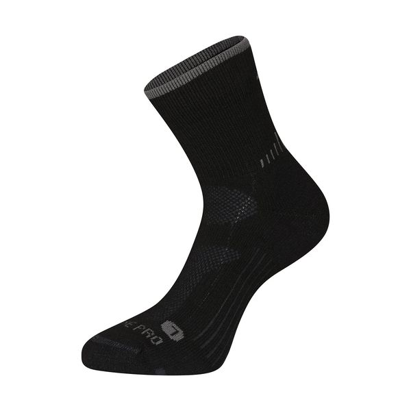 ALPINE PRO Antibacterial socks made of merino wool ALPINE PRO KEROWE black