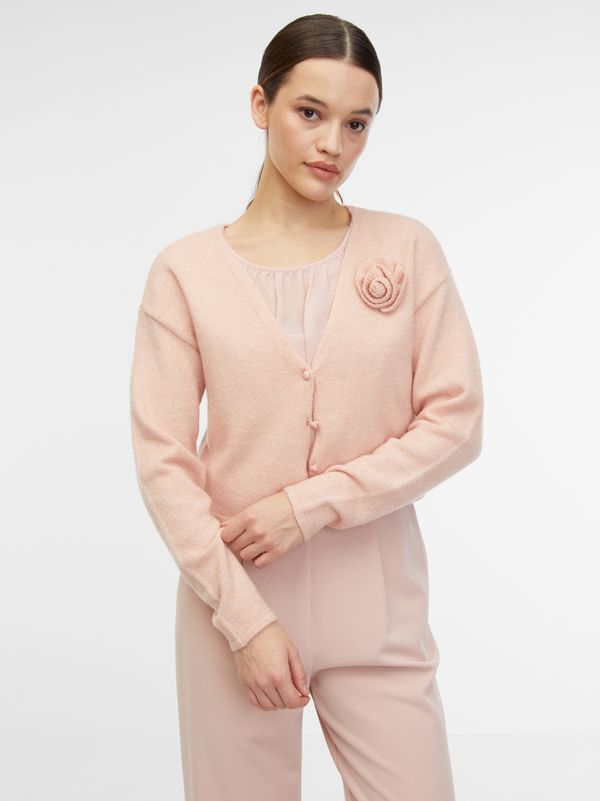 Orsay Apricot women's cardigan with an admixture of wool ORSAY